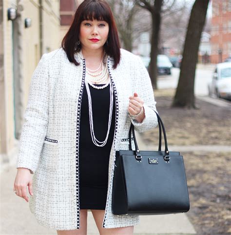 chanel mini plus size|plus size chanel style blazer.